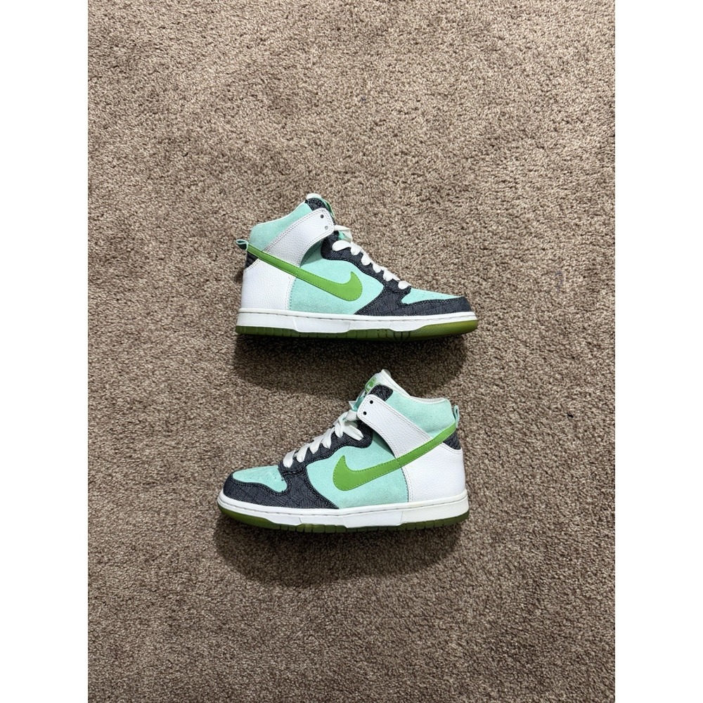 Nike Dunk High 6.0 Mint Size Women's 7.5 Men's 6 342257-331 Mean Green White